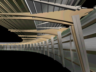 Massing Perspective Outside Main Terminal